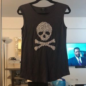 Zara Skull Peal Tank Small